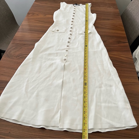 White House Black Market Knit Tank Midi Dress in white - Picture 5 of 11